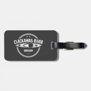 Clackamas River Oregon Kayaking Luggage Tag