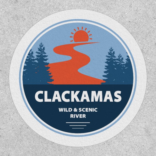 Clackamas Wild and Scenic River Oregon Patch (Front)