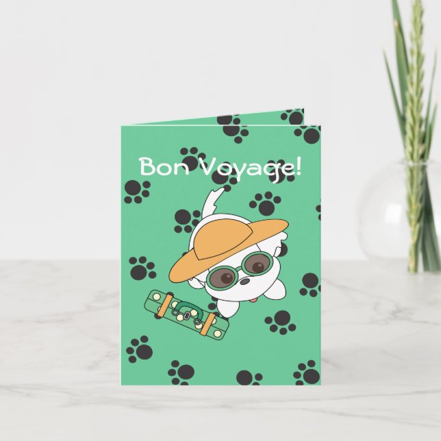 Clacney on Vacation! Card (Front)