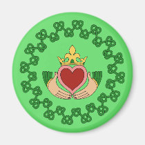 Claddagh and Green Knotwork