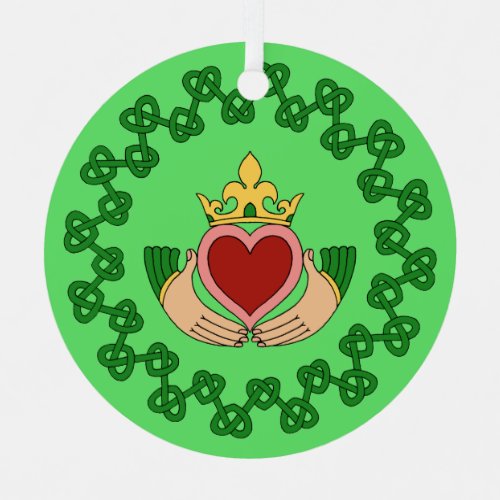 Claddagh and Green Knotwork