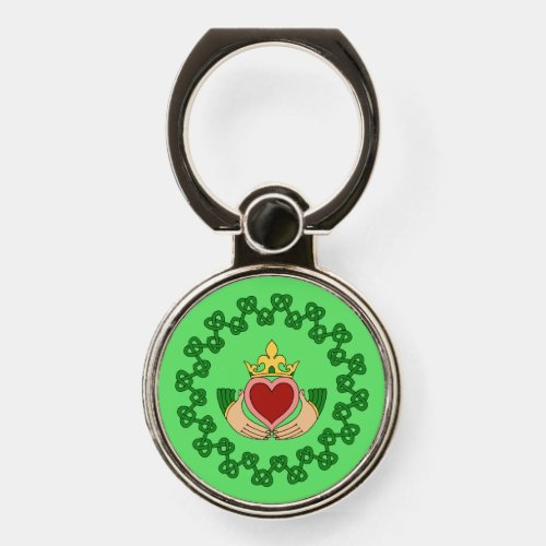 Claddagh and Green Knotwork