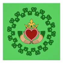 Claddagh and Green Knotwork