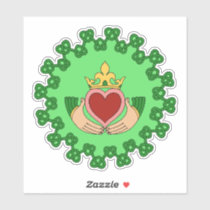 Claddagh and Green Knotwork