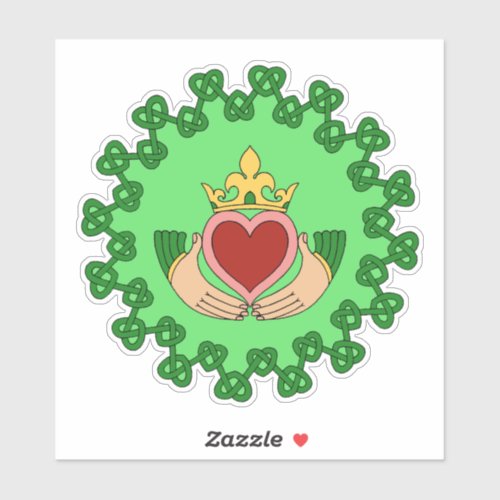 Claddagh and Green Knotwork