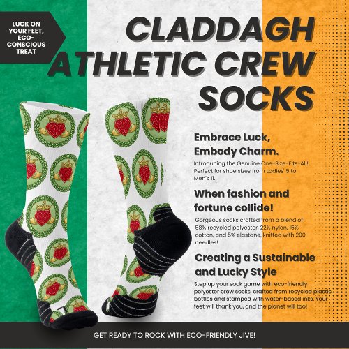 Claddagh Athletic Crew Socks