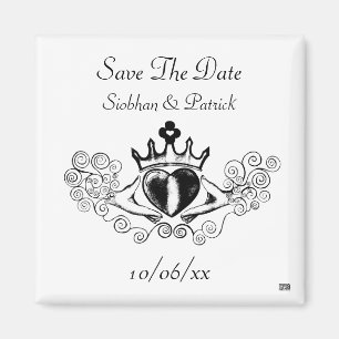 Claddagh (Black) (Save the Date) Magnet