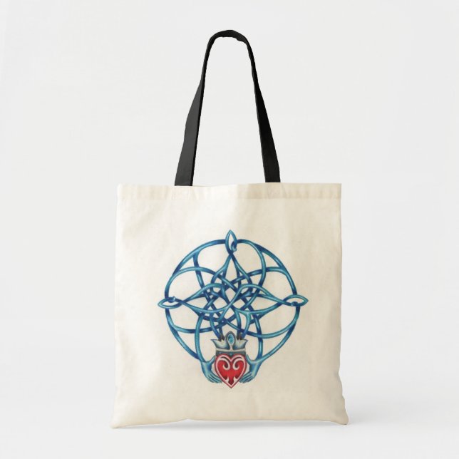 Claddagh Celtic Knot Tote Bag (Front)
