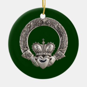 Claddagh Ceramic Ornament