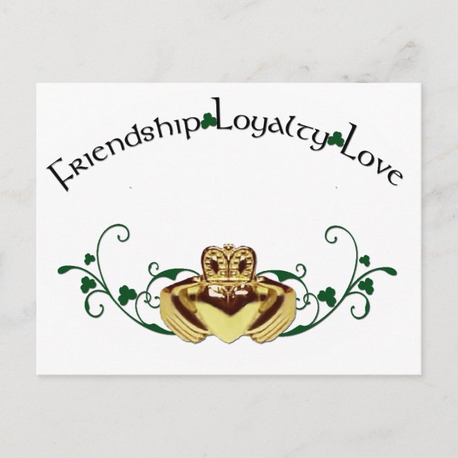 Claddagh / Claddaugh Postcard (Front)