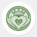 Claddagh Classic Round Sticker at Zazzle