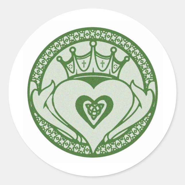 Claddagh Classic Round Sticker (Front)