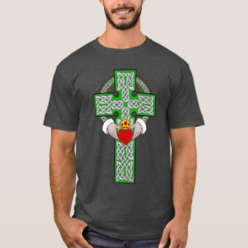 Claddagh Cross Celtic Knotwork Design