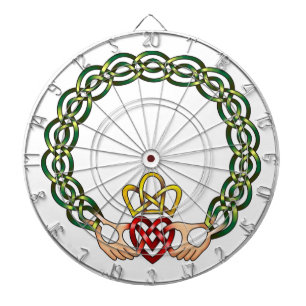 Claddagh Dartboard With Darts