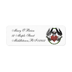claddagh heart label