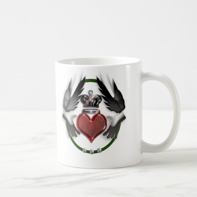 claddagh heart wedding keepsake coffee mug (Right)