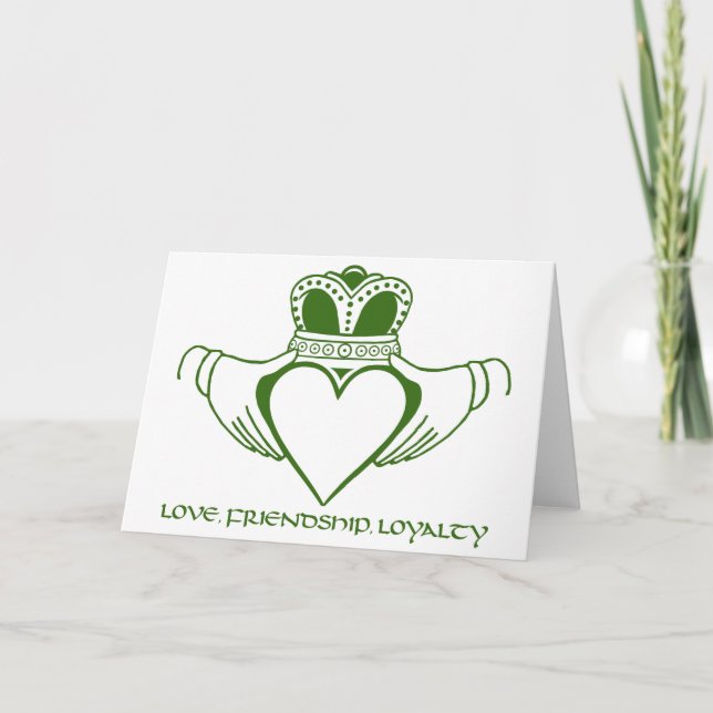 Claddagh Irish symbol card customize (Front)