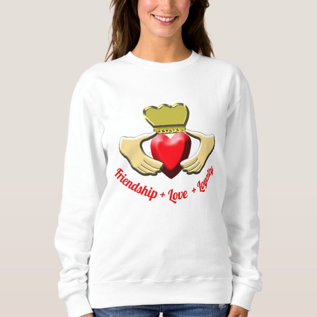 Claddagh Irish Symbol Sweatshirt (Front)