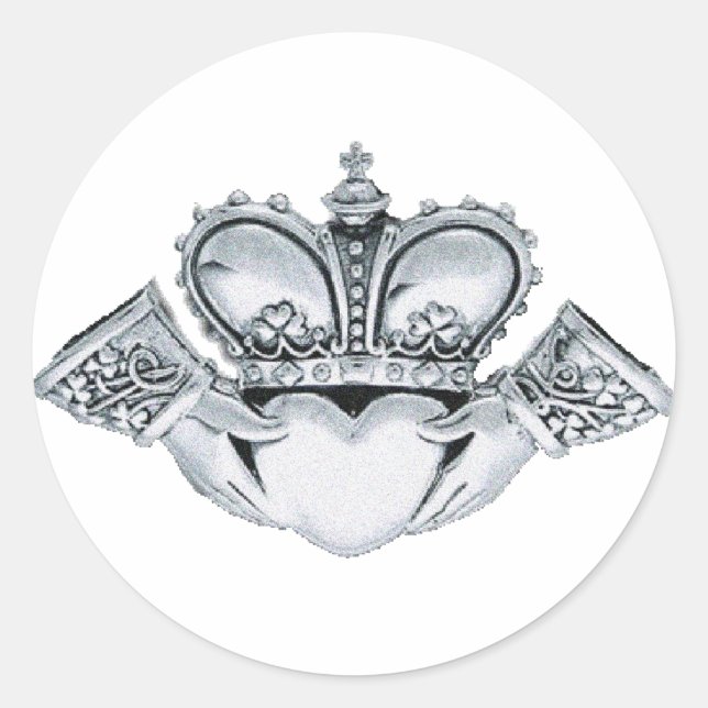 Claddagh Wedding Invitations Envelope Seals (Front)