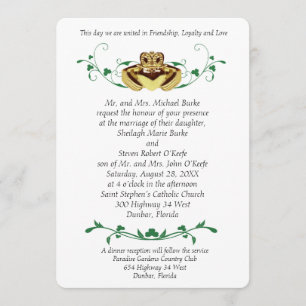 Claddaugh / Claddagh Wedding Invitations
