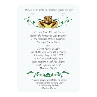 Claddaugh / Claddagh Wedding Invitations