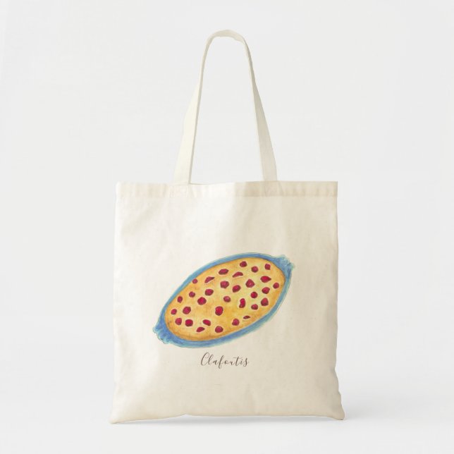 Clafoutis watercolor tote bag (Front)