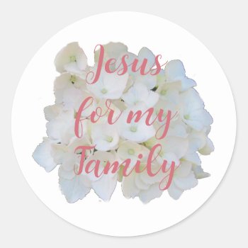 Claim Jesus Over Family Round Sticker by seashell2 at Zazzle