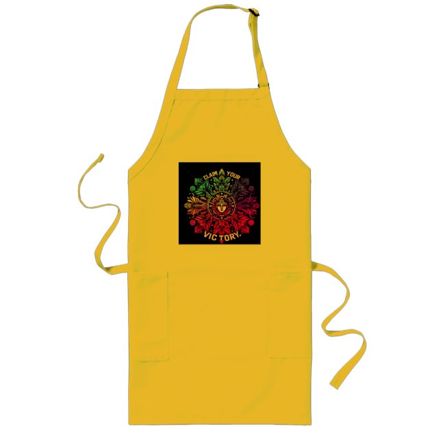 Claim Your Victory  Long Apron (Front)