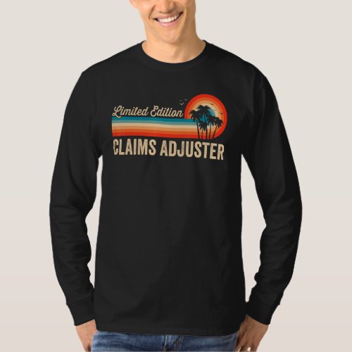 Claims Adjuster Birthday Retro Vintage Men Dad T_Shirt