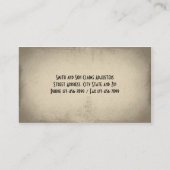 Claims Adjuster Business Card (Back)