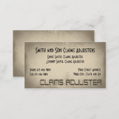 Claims Adjuster Business Card (Front/Back)