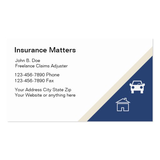 Claims Adjuster Business Cards | Zazzle