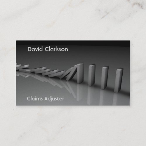 Claims adjuster insurance sales business cards