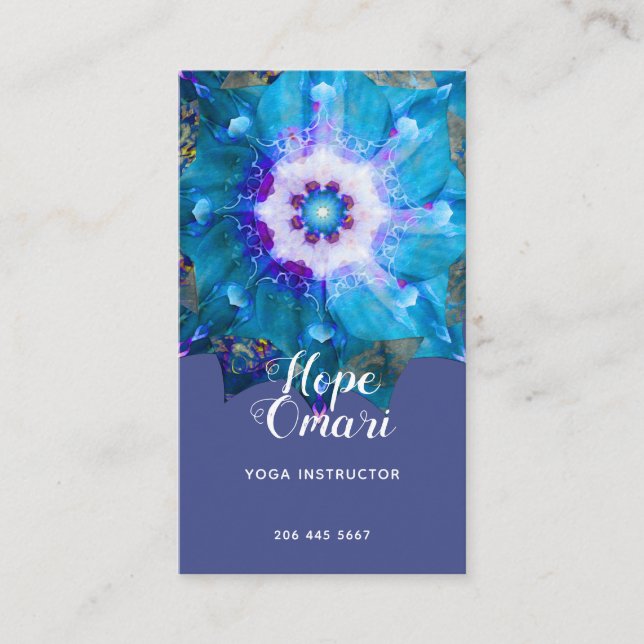Clair de Lune | Peace Mandala Business Card (Front)