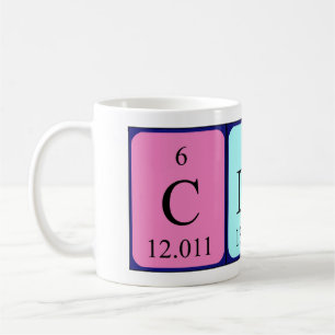 Clair periodic table name mug