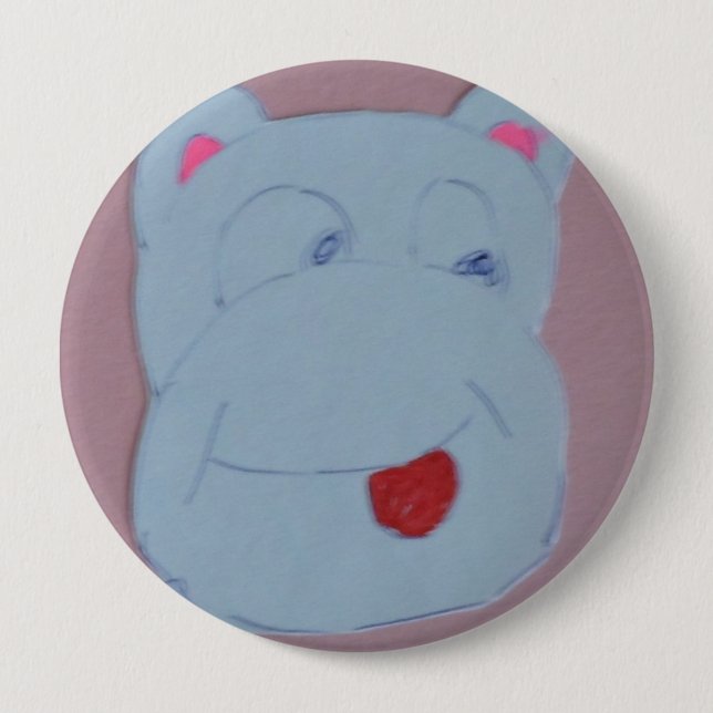 Claire Giant, 10.2 cm (4") Round Badge Button (Front)