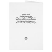 Claire Graphic Design Blank Card (Back)