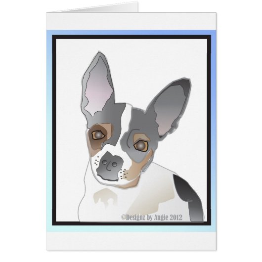 Claire Graphic Design Blank Card (Front)