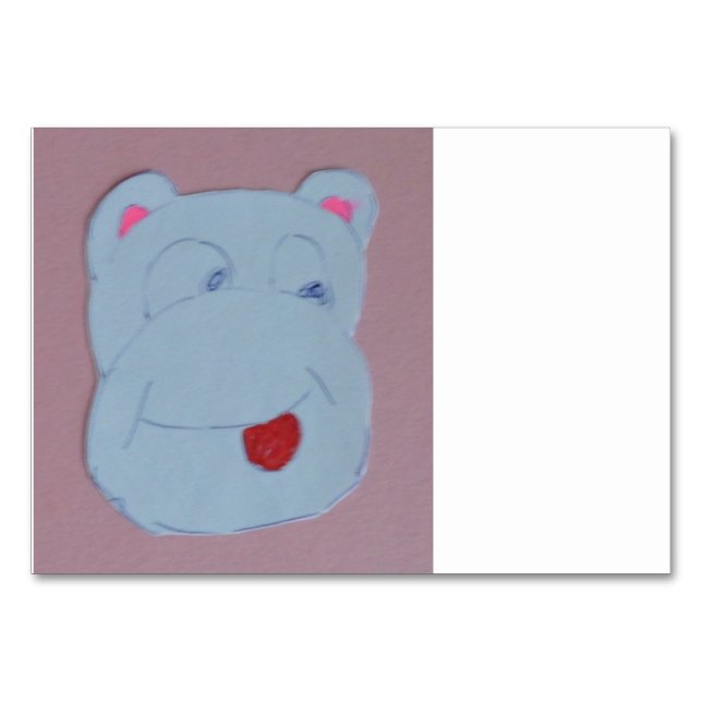 Claire Horizontal 3.5" x 5" Tablecard Table Number (Front)