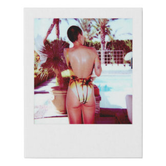 Claire in Palm Springs Faux Canvas Print