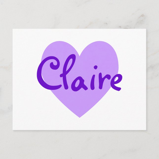 Claire in Purple Postcard (Front)