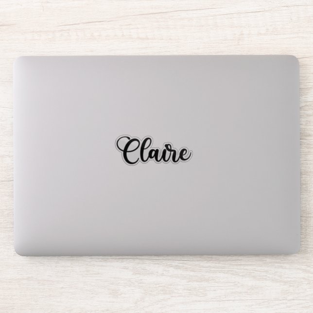 Claire Name - Handwritten Calligraphy Sticker | Zazzle