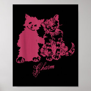 Clairo Says A Cat Charm Cat Best Friends Drawing - Poster
