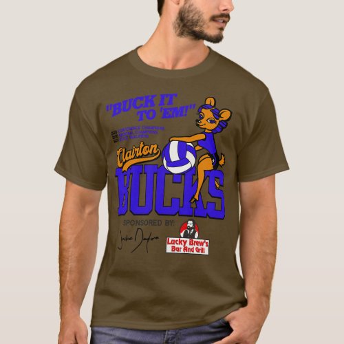 Clairton Bucks Volleyball Jackie Daytona WWDITS TS T_Shirt