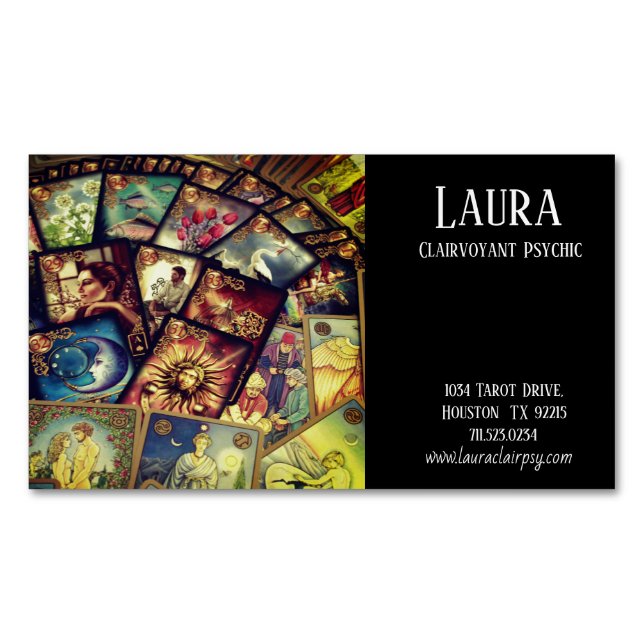 Clairvoyant Psychic 2 Business Card Magnet (Front)