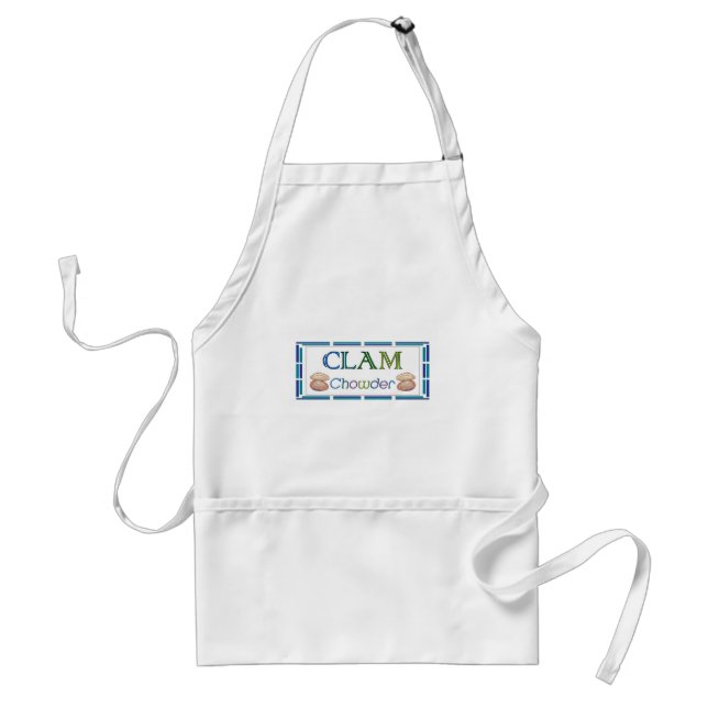 Clam Chowder Adult Apron (Front)