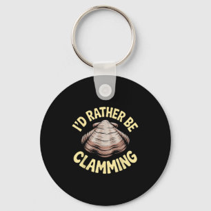 Clam Digging Costume Art For Men Women Boys Girls Keychain