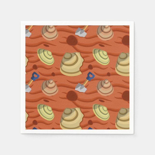 Clam Digging Napkins (Front)