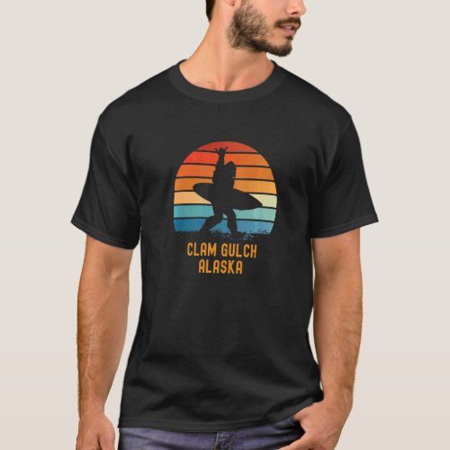 Clam Gulch  Alaska Sasquatch Souvenir T_Shirt