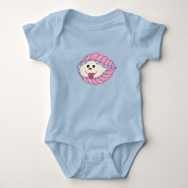 Clam - I Give You My Heart Baby Bodysuit (Front)